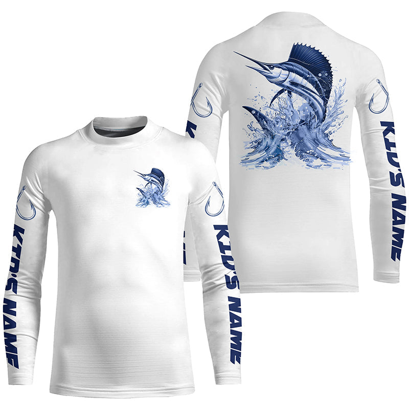 Sailfish Long Sleeve Fishing Shirts, Sailfish Custom Fishing Jerseys Saltwater Fishing Gifts IPHW6882