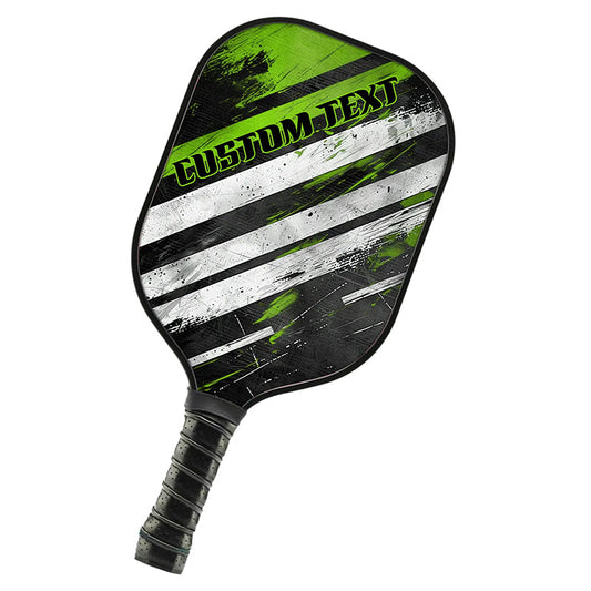 Black And Green Custom Pickleball Paddle For Pickleball Team Members, Personalized Pickleball Racket Gifts IPHW7229