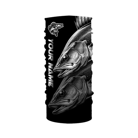 Walleye Fishing scales Custom 3D sun protection Performance long sleeve fishing shirts NQS4908