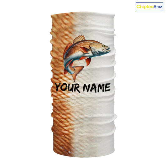 Personalized Red Scales Performance Redfish Fishing Shirts, custom Redfish fishing tournament jerseys NQS10239
