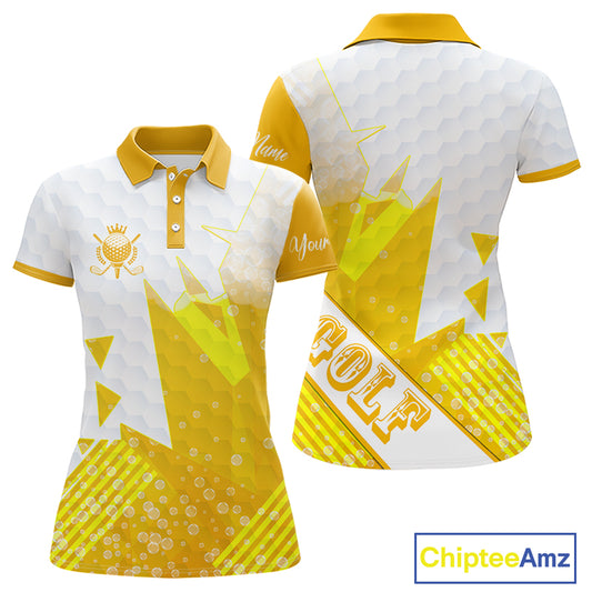 Personalized Womens Golf Shirt Beer Style – Custom Name Polo, Gift For Mom, Golfer Gift Idea NHT672