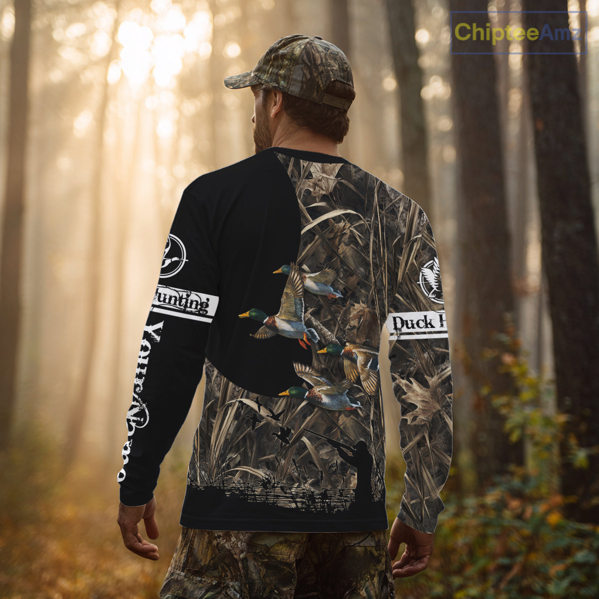 Mallard Duck Custom Camo 3D Hunting Shirts Best Hunting Clothes For Duck Hunting Season NBT264