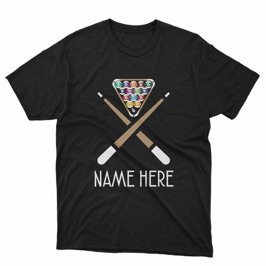 Custom Name Funny Billiard T-Shirts, Gifts For Pool Player, Billiard Lover Shirts TDM3935