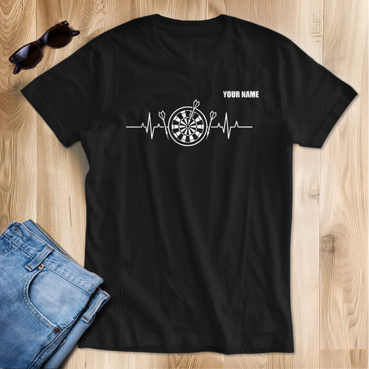 Eat Sleep Darts T-Shirt For Women – Funny Darts Team Shirt | Custom Darts Apparel Uniform | Black TDM3922