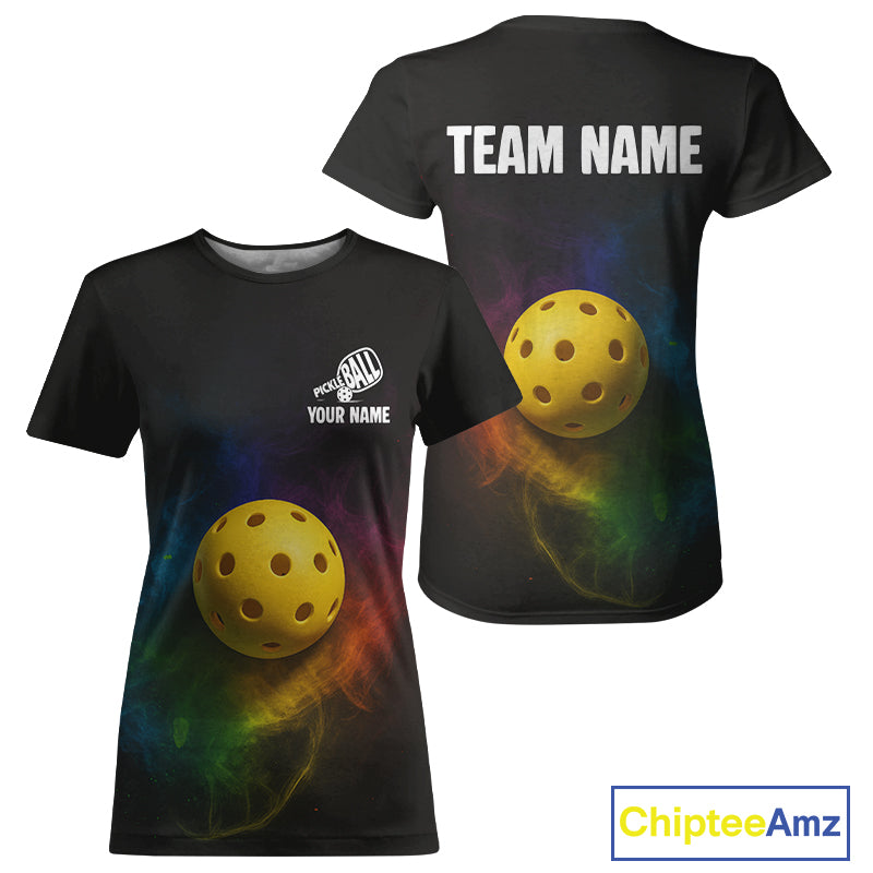 Custom Funny Pickleball T-Shirt For Women Colorful Pickleball, Outfit Pickleball Lovers NYN1175