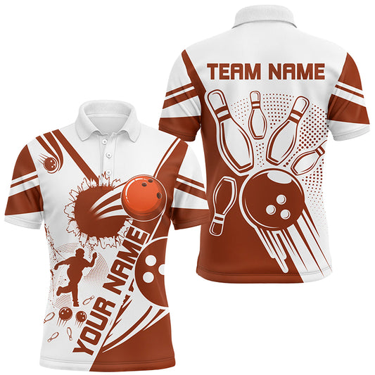 Personalized Bowling Shirt for Men Bowling Team League Polo Shirt for Men QZT408
