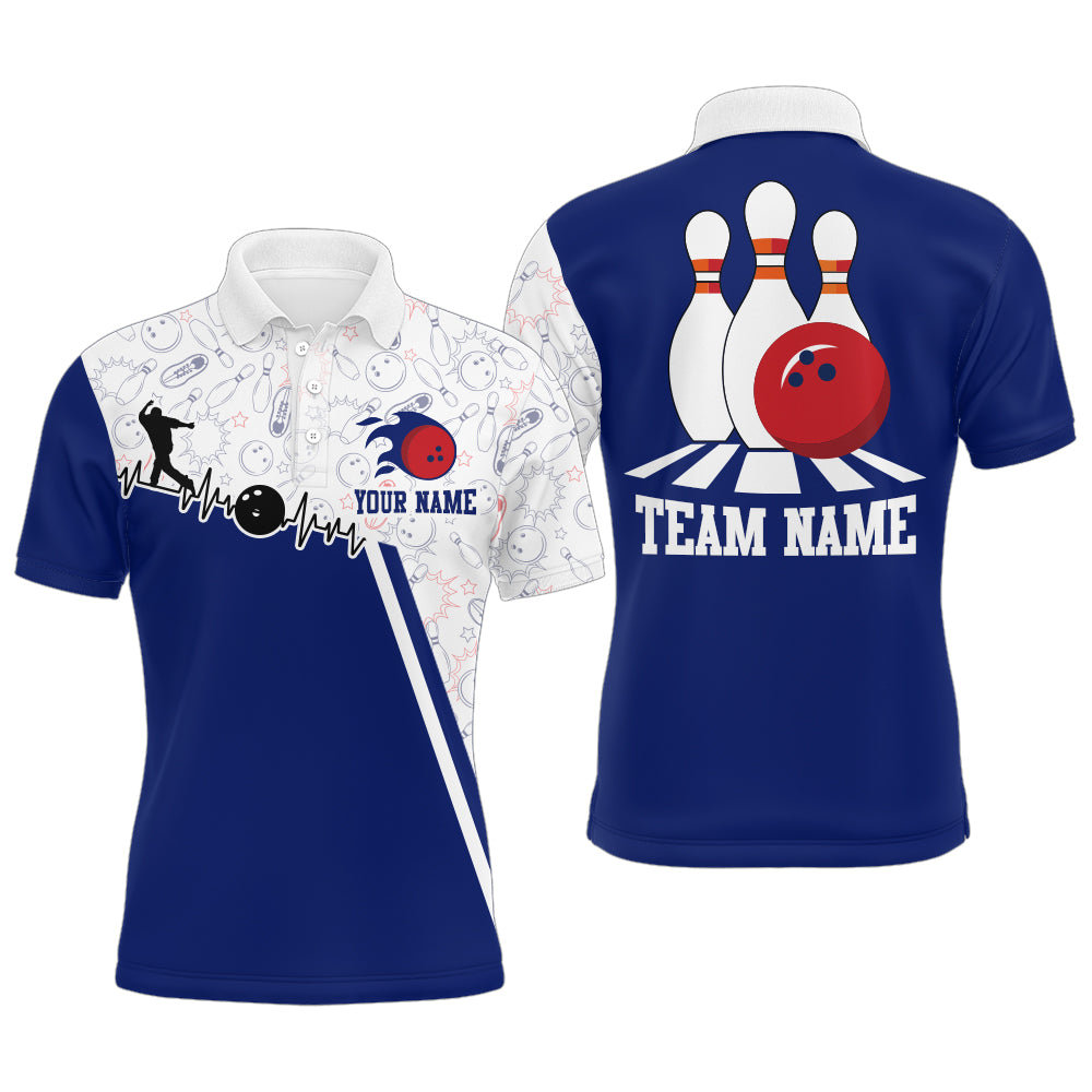 Men's Bowling Shirt Personalized Camo Bowling Jersey Polo Bowling Shirt QZT419
