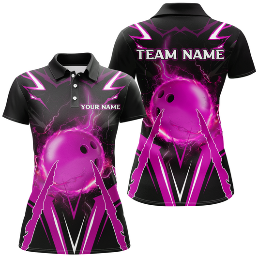 Personalized Bowling Team Shirts for Women Polo Bowling Shirt Multicolor QZT455