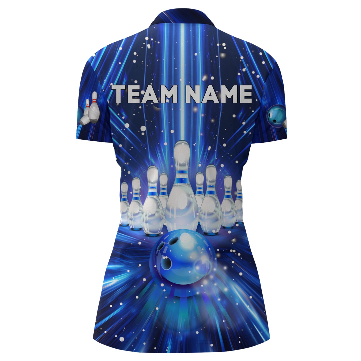 Christmas Bowling Shirt Custom 3D Bowling Jersey Team Bowling Quarter-Zip Shirt For Women BDT384