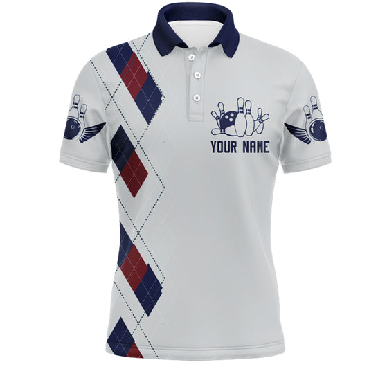 I Don't Give A Split Bowling Polo Shirt Men Custom American Bowling Jersey BDT276