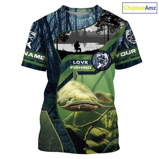 Catfish Custom Long Sleeve performance Fishing Shirts, Catfish Fishing jerseys - IPHW2388