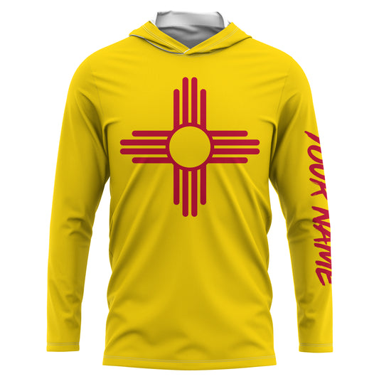 New Mexico Flag Custom UV Protection Long Sleeve Performance Shirts Personalized Patriotic Gifts - IPHW734