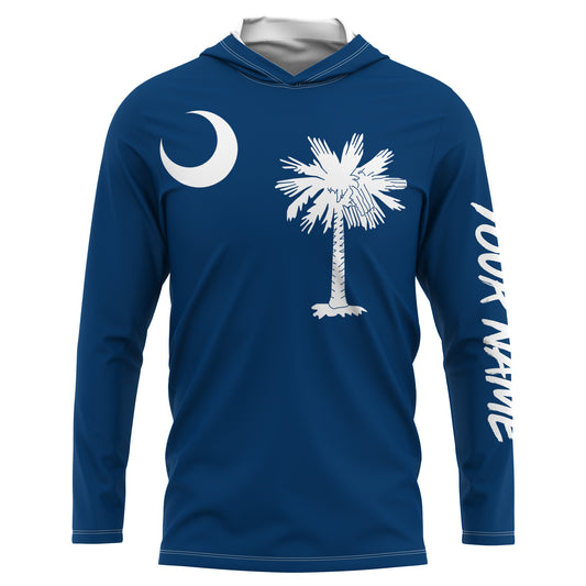 South Carolina Flag Customize UV Protection Long Sleeve Performance Shirts Personalized Patriotic Gifts - IPHW735