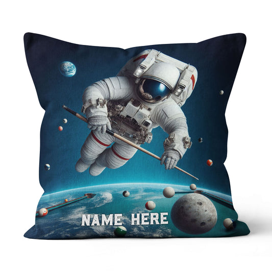 Funny Astronaut Playing Billiard Pillow Custom Funniest Pillow Pool Gift TDM0834