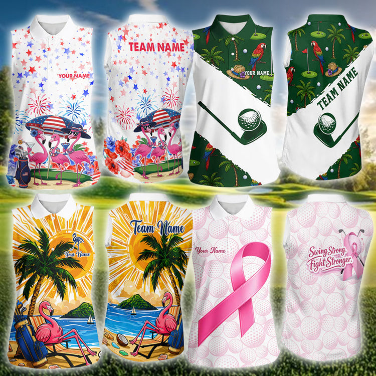 sleeveless golf shirts