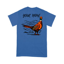 Load image into Gallery viewer, Funny Pheasant Hunting custom name T-shirt for Men FSD4702
