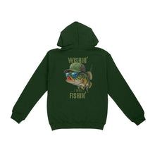 Load image into Gallery viewer, Funny Fishing Shirt Wishin&#39; I Was Fishin Custom Name funny Bass fishing Hoodie D03 NQS9898