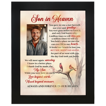 Load image into Gallery viewer, Son Memorial Shadow Box Memorial Gifts for Loss of Son Picture Frame in Memory of Son