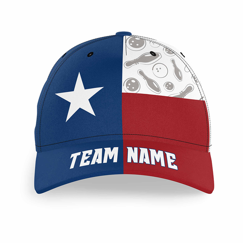 Personalized Bowling 3D Cap, Custom Bowling Hat for Men Women, Bowling Pin & Ball Cap with Name CHT01-9