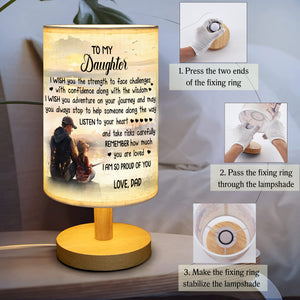 Father Daughter Fishing Table Lamp gifts for Daughter from Dad, Dad Daughter Fishing Lamp Daughter gifts CTNL2