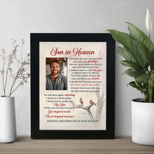 Load image into Gallery viewer, Son Memorial Shadow Box Memorial Gifts for Loss of Son Picture Frame in Memory of Son