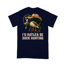 Load image into Gallery viewer, I&#39;d Rather Be Duck Hunting Black Labs Hunting Dog Men T-shirt FSD4701