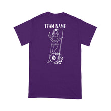 Load image into Gallery viewer, Floral 8 Ball Billiard Shirt, Custom Ladies Pool Team Billiard T-Shirt, Best Billiard Gift Idea TDM3893