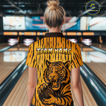 Load image into Gallery viewer, Tiger Bowling Shirts for Team Women Men Custom Bowling Jersey Polo &amp; Quarter Zip Shirt MBL187