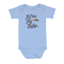 Load image into Gallery viewer, I'M One Fly Baby Infant Fishing Shirts, Newborn Fishing Gifts Baby Bodysuit Outfit IPHW7138