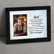 Load image into Gallery viewer, Dad Memorial Shadow Box, Dad Memory Picture Frame Sympathy gifts for Loss of Dad, Loss of Father TND8