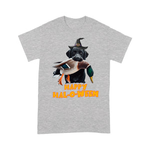 Black Labrador Retriever duck hunting Halloween T-shirt FSD4595