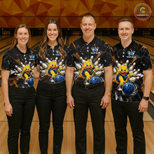 Load image into Gallery viewer, Custom Funny Duck Bowling Team Shirt Bowling Jersey for Men Polo &amp; Quarter-Zip Bowling Outfit QZT1137