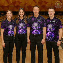 Load image into Gallery viewer, Custom Mystic Skull Bowling Shirt for Women Bowling League Jersey Polo &amp; 1/4-Zip QZT1020