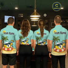 Load image into Gallery viewer, Custom Funny 9 Ball Billiard Shirts for Men Summer Billiard Jersey Polo &amp; 1/4 Zip Pool Shirt BHT25
