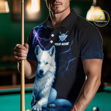 Load image into Gallery viewer, Custom Wolf 8 Ball Billiard Shirts for Men Billiard Jersey Polo &amp; 1/4 Zip Pool Shirt BHT26