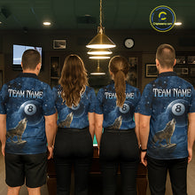 Load image into Gallery viewer, Custom Wolf 8 Ball Billiard Shirts for Men Night Realm Billiard Jersey Pool Shirt BHT27