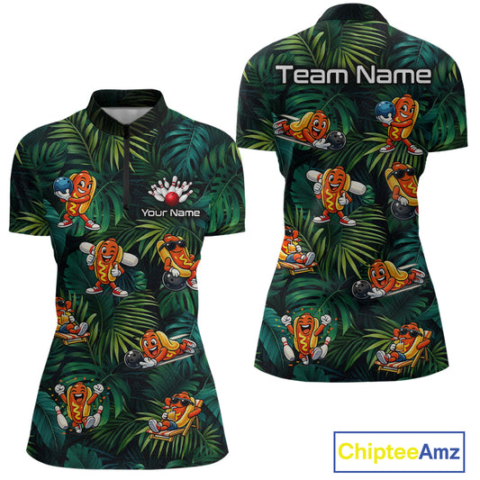 Bowl shirt with cartoon characters and customizable text on a white background