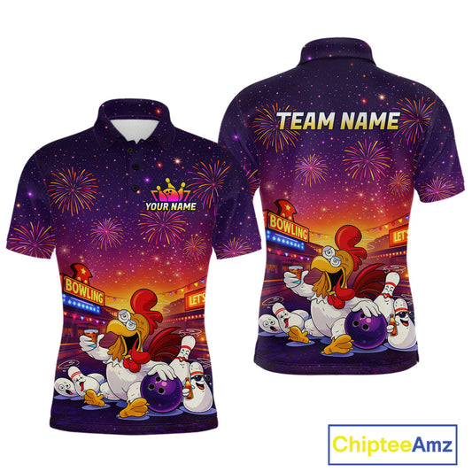 Custom Funny Kitchen Bowling Team Shirt for Men Bowling Jersey Polo & Quarter-Zip Bowling Outfit QZT885