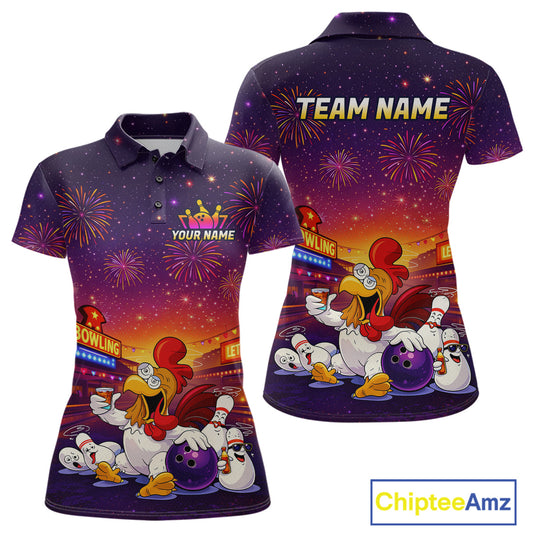 Custom Funny Kitchen Bowling Team Shirt for Women Bowling Jersey Polo & Quarter-Zip Bowling Outfit QZT885