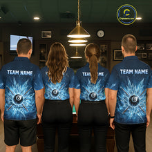 Load image into Gallery viewer, Custom Ice Billard Shirt 8 Ball Billiard Jersey for Men Frozen Pool Shirt Polo &amp; Quarter-Zip BHT33