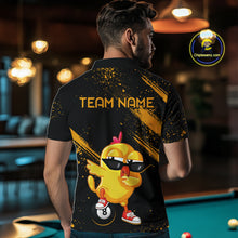 Load image into Gallery viewer, Customized Funny Chicken Billiard  8 Ball Pool Shirts for Men Billiard Jersey for Team Polo &amp; 1/4 Zip BHT4