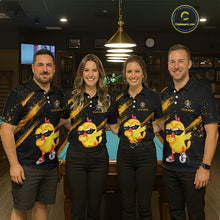 Load image into Gallery viewer, Customized Funny Chicken Billiard  8 Ball Pool Shirts for Men Billiard Jersey for Team Polo &amp; 1/4 Zip BHT4