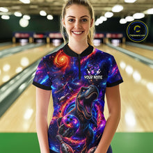 Load image into Gallery viewer, Galaxy Funny Bowling Shirt for Women Custom Bowling League Jersey Polo &amp; Quartr-Zip QZT1022