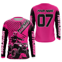 Load image into Gallery viewer, Pink ATV Racing Jersey Upf30+ Custom Motocross Jersey Men Women Extreme Riding Shirt for Kids MHT200