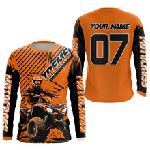 Load image into Gallery viewer, Orange ATV Racing Jersey Upf30+ Custom Motocross Jersey Men Women Extreme Riding Shirt for Kids MHT200