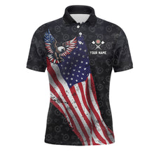 Load image into Gallery viewer, Custom American Eagle Dart Jersey for Men Dartboard Shirt Gift for Dart Players and Teams Polo &amp; 1/4-Zip DHT2