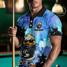 Load image into Gallery viewer, Custom Funny Duck Billiard Shirt for Men 8 Ball Billiard Team Jersey Pool Shirt Unisex BHT21