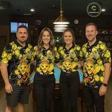Load image into Gallery viewer, Funny Bee 8 Ball Billiard Shirts for Men Custom Billiard Team Jersey Polo &amp; 1/4 Zip BHT29