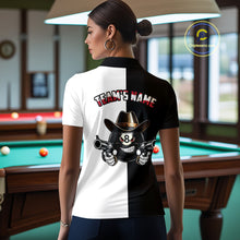 Load image into Gallery viewer, Custom American Flag Funny 8 Ball Billiard Shirts for Women Billiard League Jersey Pool Shirts BHT11
