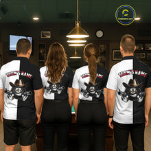 Load image into Gallery viewer, Custom American Flag Funny 8 Ball Billiard Shirts for Women Billiard League Jersey Pool Shirts BHT11